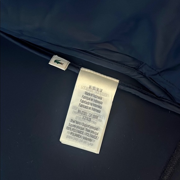 NWT Lacoste Navy Blue Puffer Vest - Picture 3 of 8